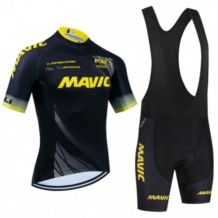 Fietskleding (Fietsshirt + Korte Koersbroek) 2024 Mavic - Zwart